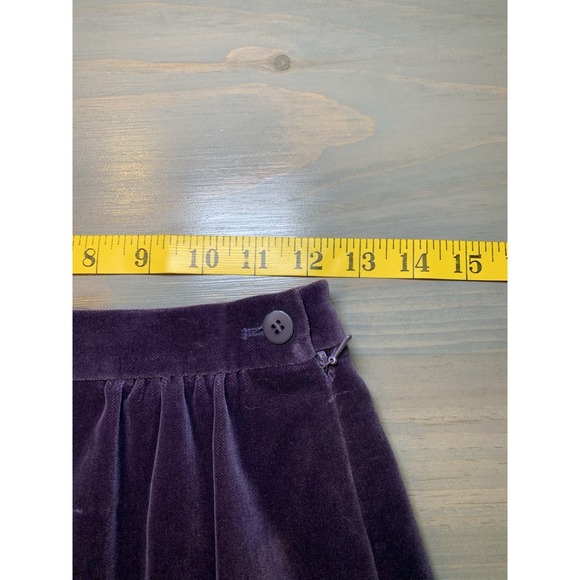 Vintage NWT JAEGER Purple Midi Skirt Size 8 (UK) Velvet Lined Below Knee - Picture 11 of 13